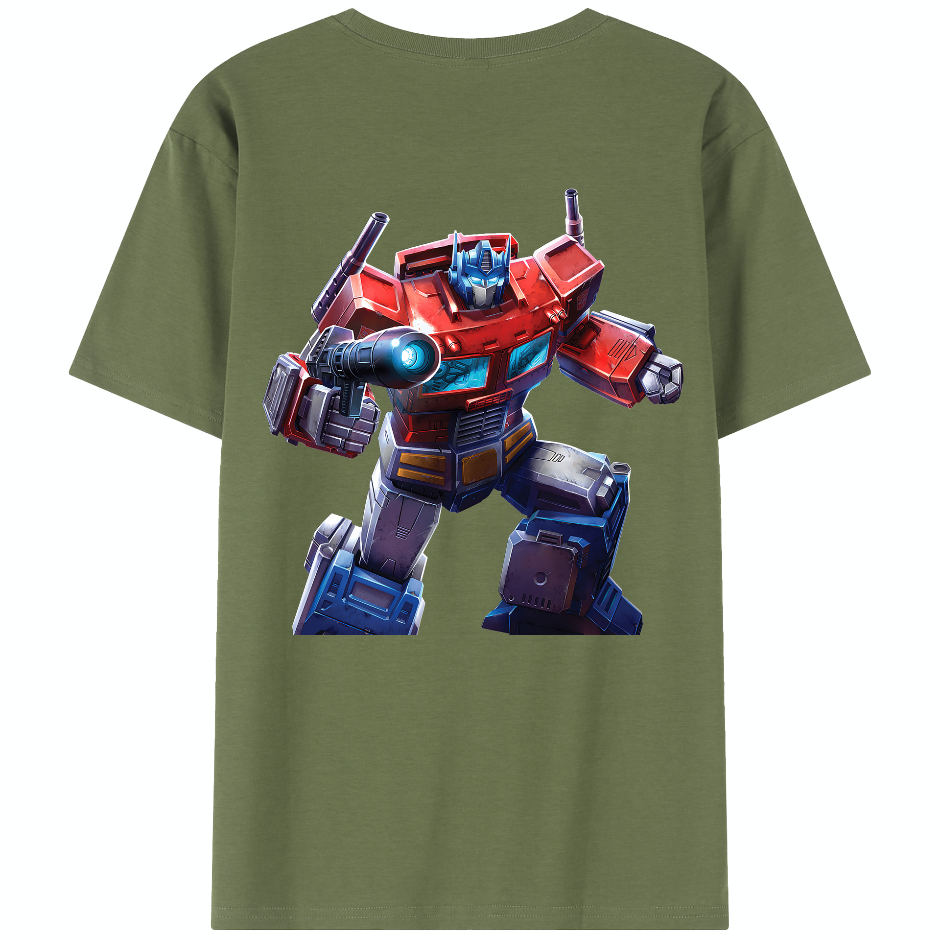 （画像用） Transformers トランスフォーマー 綿100％半袖Tシャツ（背面プリント）